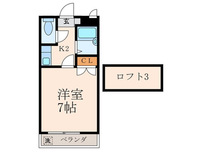 ホウレン荘の物件間取画像