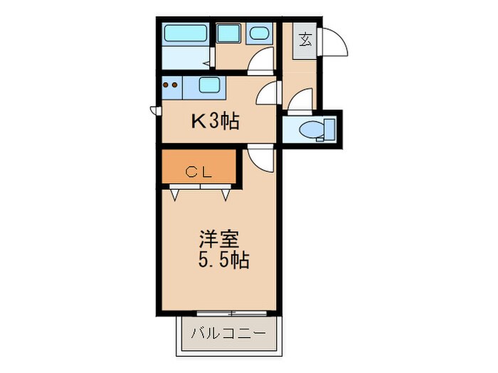 メゾンクレール南福岡の物件間取画像