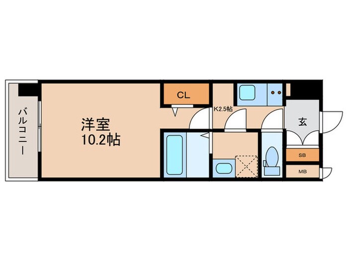 SーRESIDENCE新町Agogの物件間取画像