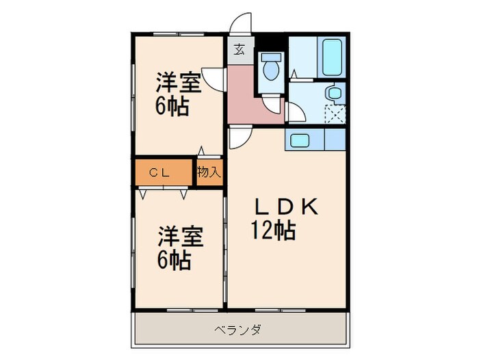 グリーンヒルズＭ・Ｋ　Ⅱの物件間取画像