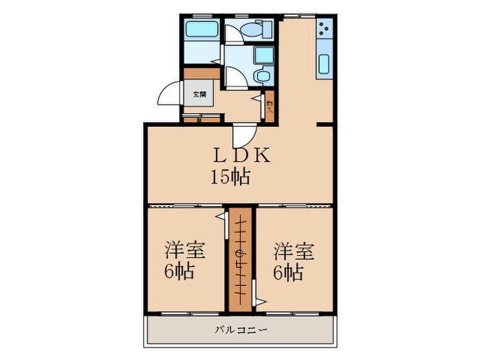 グリーンマンションの物件間取画像