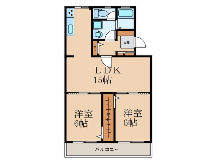 グリーンマンションの物件間取画像