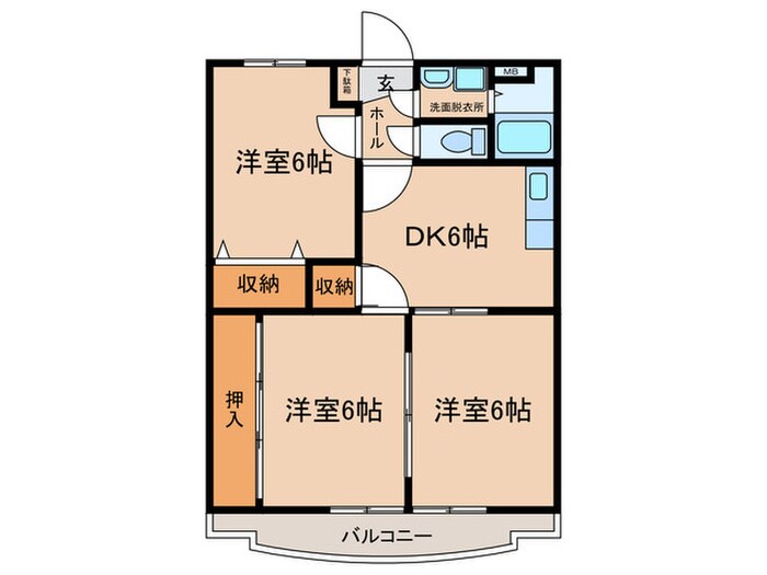 エンプロイ末吉の物件間取画像