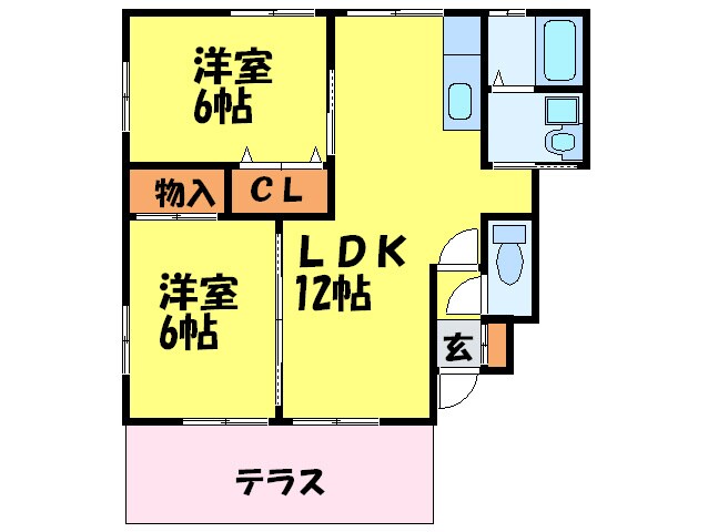 たちばな館Ⅱの物件間取画像