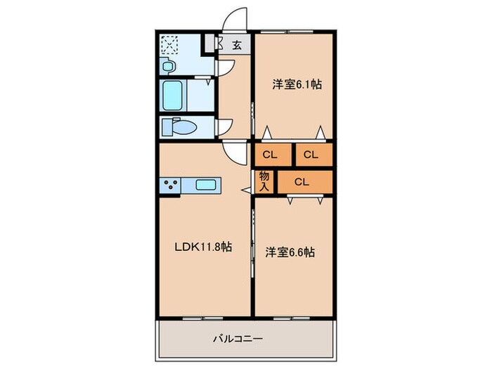 MDIﾌﾞﾘｻﾏﾘｰﾅ花見が浜の物件間取画像