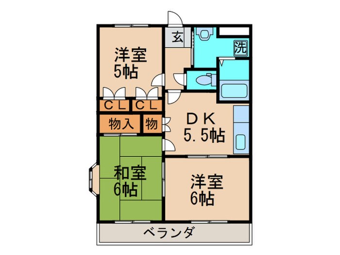 プライムガ－デンⅡの物件間取画像