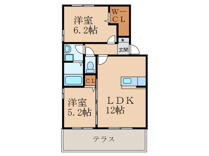 おおくぼの森Ａ棟の物件間取画像