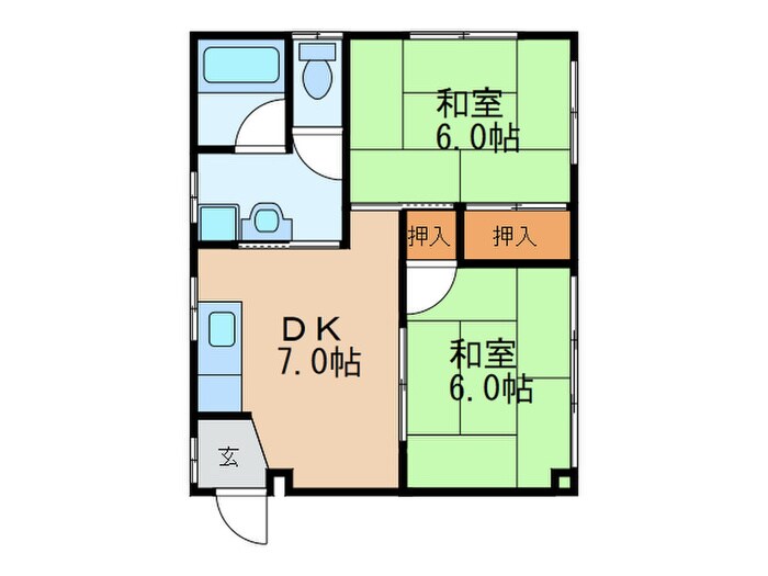 ハイツ東鳴水の物件間取画像