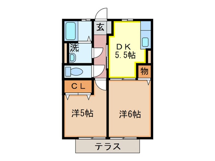 ソレイユ永犬丸Ⅱの物件間取画像