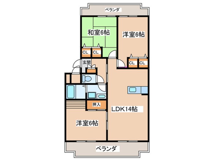 陶山第３ビルの物件間取画像