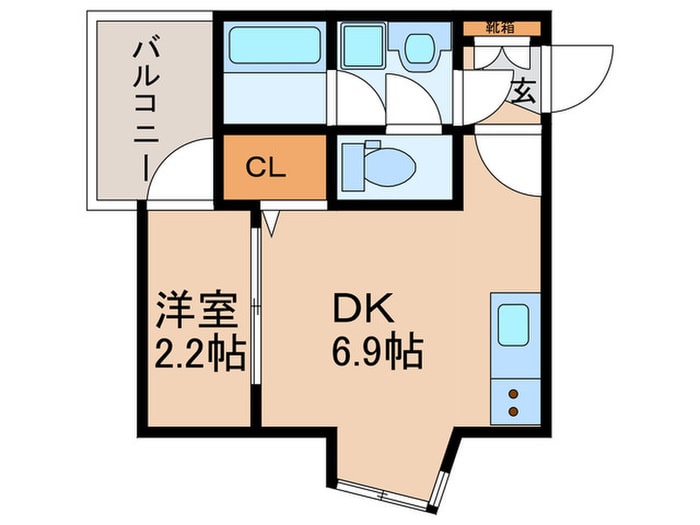 アクシス六本松Ａの物件間取画像