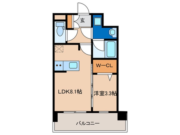 ブランシエスタ千早RJRの物件間取画像