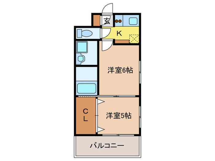 エステ－トモア平尾倶楽部の物件間取画像