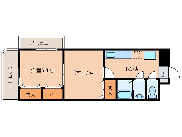 木下鉱産ビルⅡの物件間取画像