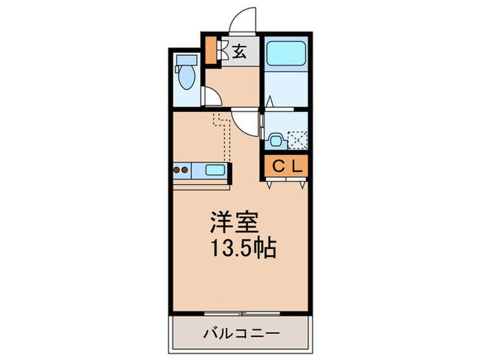 インタ－久留米ＳＵＲの物件間取画像