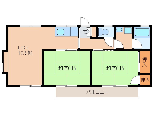 アーバンハイム５の物件間取画像