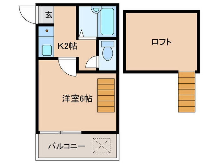 ハーベスト姪浜の物件間取画像