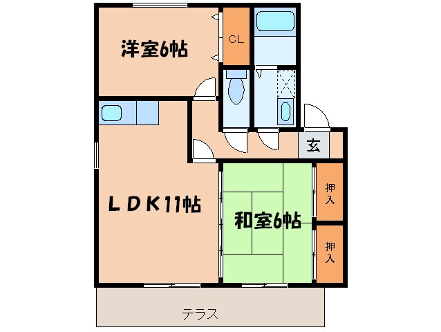 シャルム４の物件間取画像