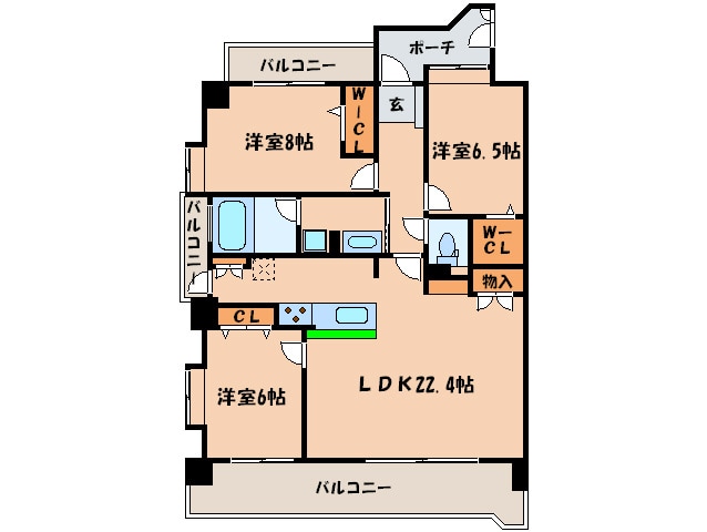 キルンズ防塁の物件間取画像