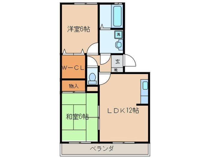 セジュール津福Ｌの物件間取画像