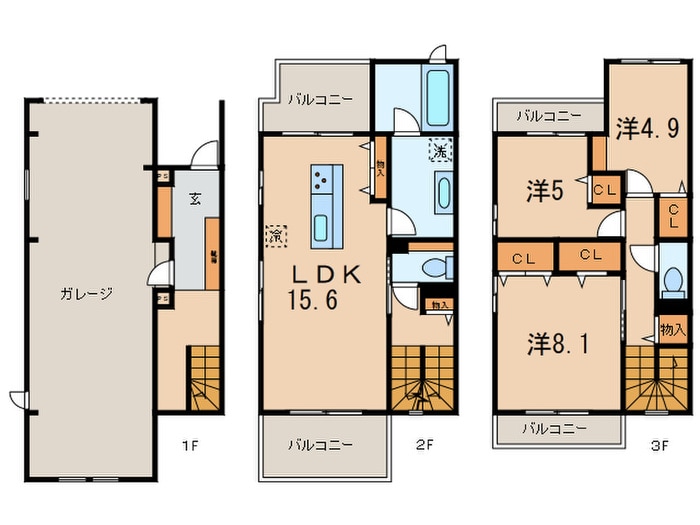 D-room西新Ⅱの物件間取画像