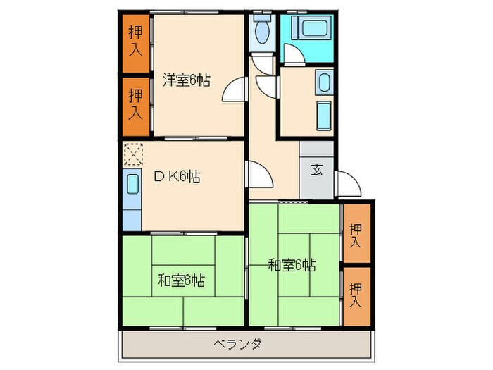 森田コーポの物件間取画像