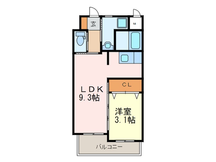 アンテス上到津の物件間取画像