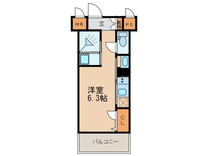 エンクレスト天神GLEE（1409）の物件間取画像