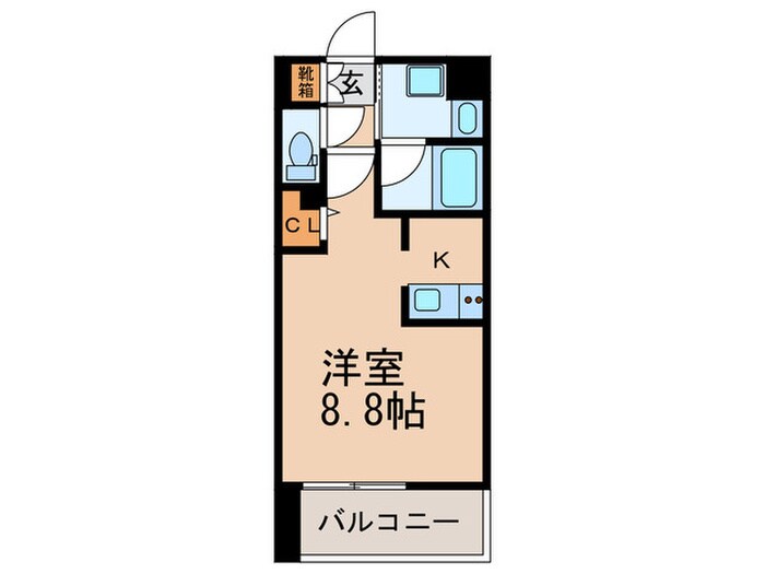ｴﾝｸﾚｽﾄ博多駅南SHARE（1405）の物件間取画像