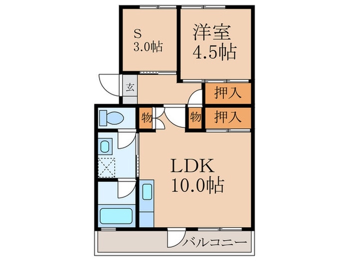 オアシス中曽根の物件間取画像