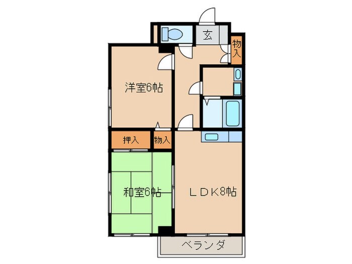 サンテラス２１の物件間取画像