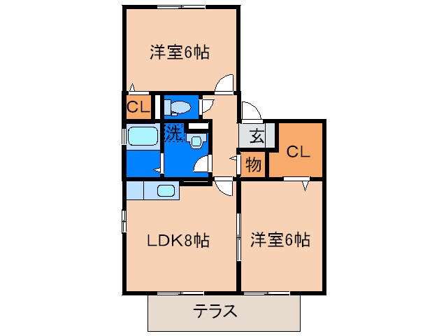 パインテ－ルの物件間取画像