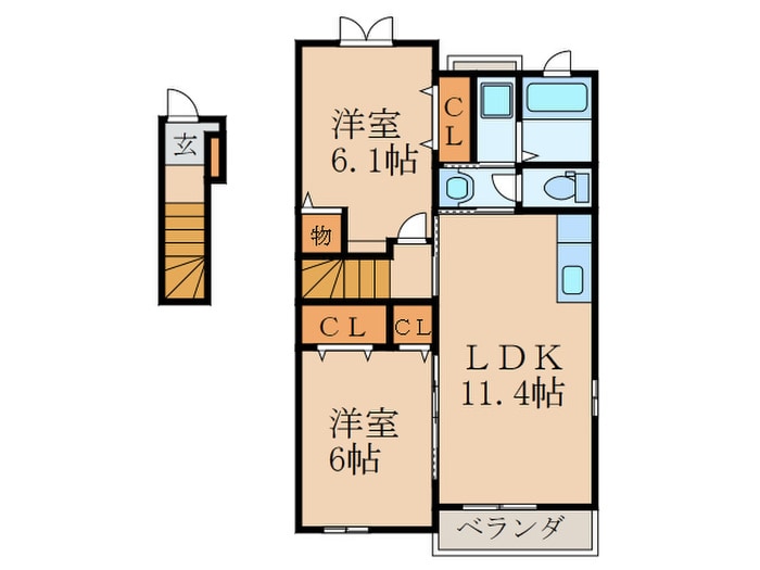 ジュノス吉富の物件間取画像