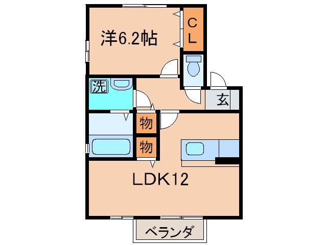 アルティスタＥの物件間取画像