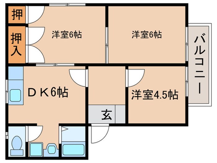 フレグランスM　B棟の物件間取画像
