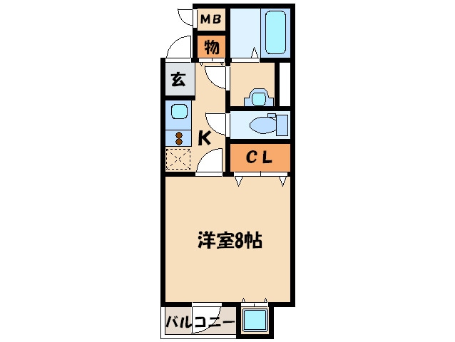 クレストパ－ク大濠の物件間取画像