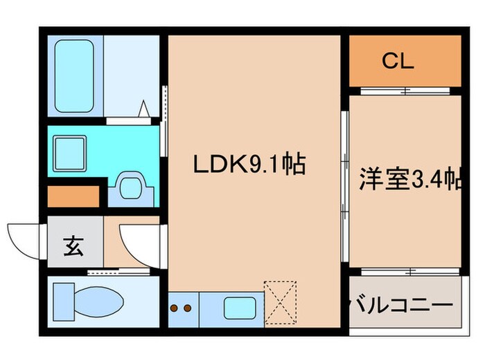 Taste古賀の物件間取画像