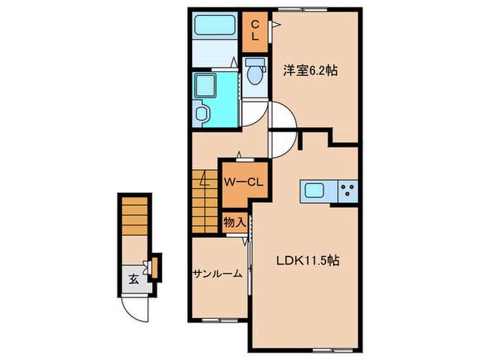 仮)アカンサス宗像Ⅲの物件間取画像