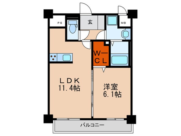 グランシャリオ諏訪野の物件間取画像