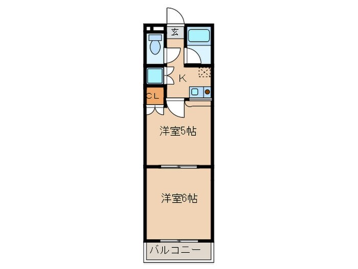 ジュネス輝国の物件間取画像