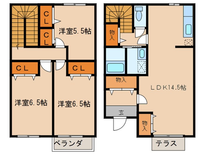 リ－スランドサンフラワ－Ｃの物件間取画像