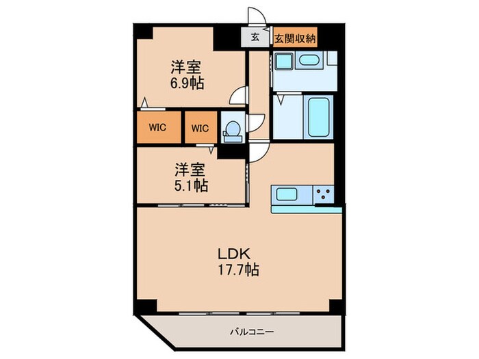 エルグランド二日市の物件間取画像