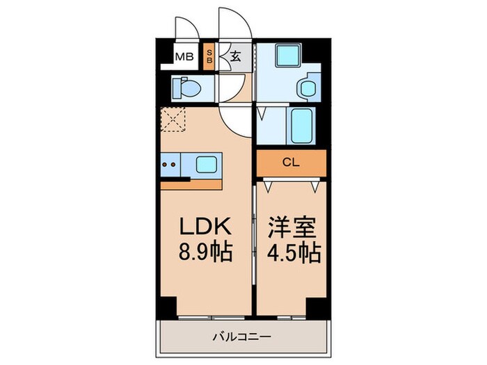 エルヴィータ箱崎の物件間取画像