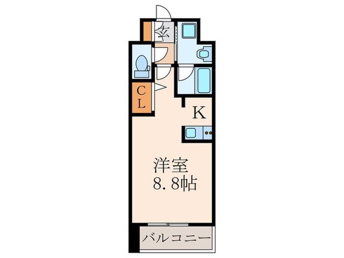 ｴﾝｸﾚｽﾄ博多駅南SHARE（607）の物件間取画像