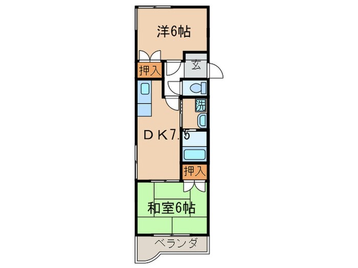 サンラビール小倉の物件間取画像