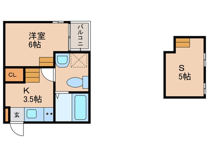 アクアリウスⅠの物件間取画像