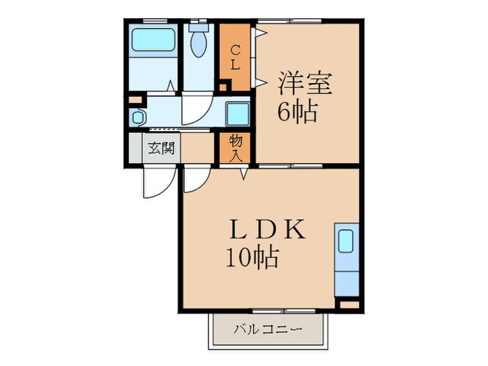 オレンジヒル Ａ棟の物件間取画像