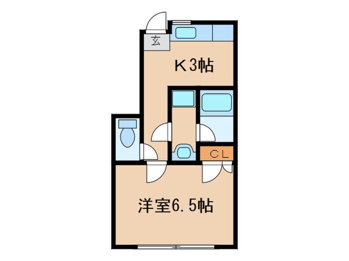 ハイデンレ－スラインＡ棟の物件間取画像