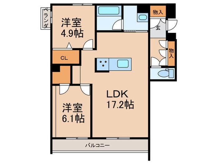 シャーメゾンステージ山吹の物件間取画像