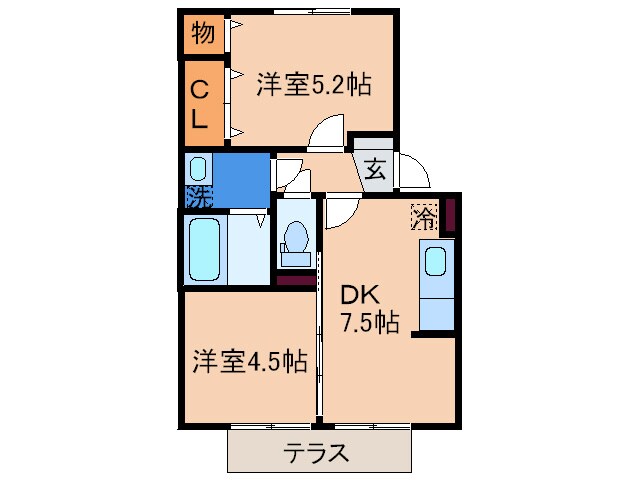 ポサ－ダ四季の物件間取画像